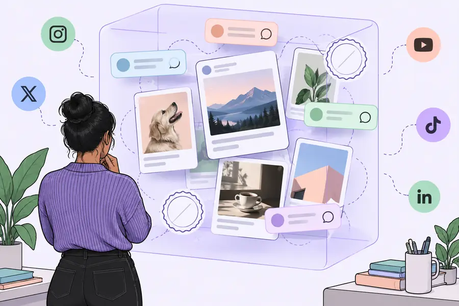 Unreviewed social content workflow